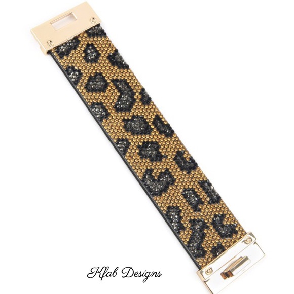 ❤️LAST 1! Rhinestone Leopard Wrap Cuff Bracelet! - Picture 7 of 7